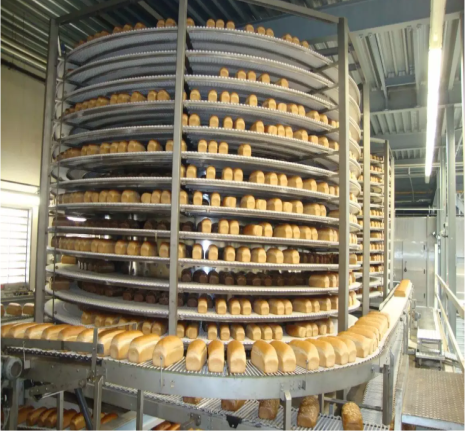 Bakery Spiral Cooling Tower Conveyor