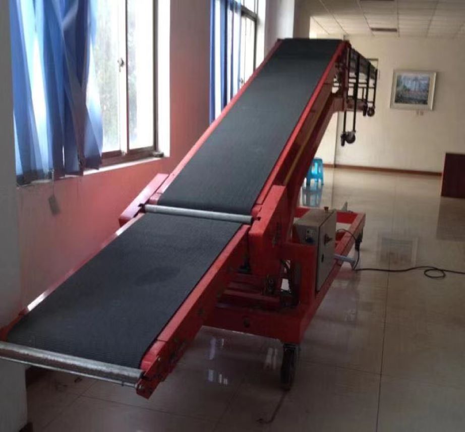 telescopic belt conveyor  for container and truck loading unloading
